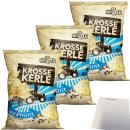 HeiMart Krosse Kerle Salz & Pfeffer Kartoffel-Chips in der Schale geröstet 3er Pack (3x115g Packung) + usy Block