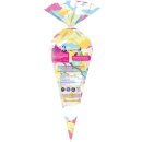 hitschies brizzl Ufos Frucht Oblaten-Kapseln mit saurer Brausepulver-Füllung 6er Pack (6x75g Packung) + usy Block