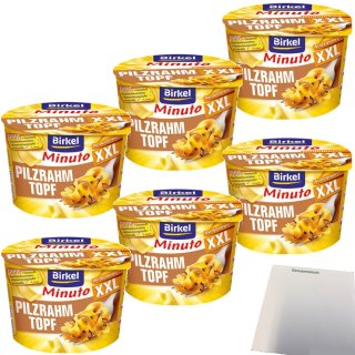 Birkel Minuto XXL Pilzrahm-Topf 6er Pack (6x78g Packung) + usy Block