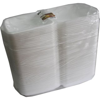 Papstar MenüBoxen eckig, mit Klappdeckel, ungeteilt (50St)