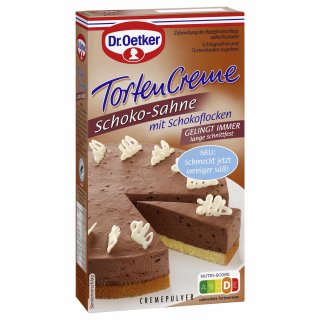 Dr. Oetker Tortencreme Schoko Sahne (150g Packung)