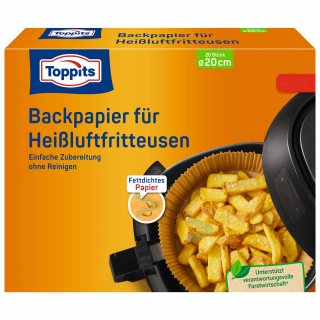 Toppits Backbögen Airfryer D 20cm (20 Bögen)