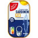 Gut&Günstig Sardinenfilets in Sonnenblumenöl ohne Haut und ohne Gräten 3er Pack (3x125g Packung) + usy Block