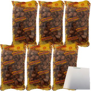 Dos Hermanos Glasierte Mandeln Zuckermandeln 6er Pack (6x200g Packung) + usy Block