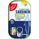 Gut&Günstig Sardinenfilets in Sonnenblumenöl mit Zitrone 6er Pack (6x125g Packung) + usy Block