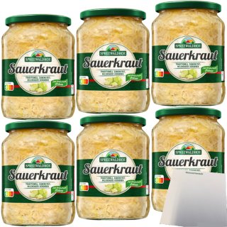 Spreewaldhof Sauerkraut traditionell zubereitet 6er Pack (6x680g Glas) + usy Block