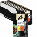 Sheba Selection in Sauce mit Huhn & Rind VPE (28x85g...