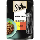 Sheba Selection in Sauce mit Huhn & Rind VPE (28x85g...