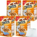 Gut&Günstig Mini Zimtos Vollkornweizenflakes mit Zimtgeschmack Cerealien 4er Pack (4x750g Packung) + usy Block