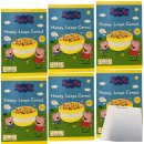 Peppa Pig Honey Loops Frühstückscerealien aus Vollkorngetreide mit Honig 6er Pack (6x375g Packung) + usy Block