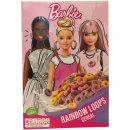 Barbie Rainbow Loops Frühstückscerealien 3er Pack (3x350g Packung) + usy Block