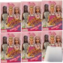 Barbie Rainbow Loops Frühstückscerealien 6er Pack (6x350g Packung) + usy Block