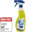 Gut&Günstig Badreiniger wirksam gegen Kalk und Schmutz 3er Pack (3x1 Liter Flasche) + usy Block