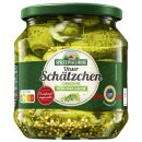 Spreewaldhof Unser Schätzchen Cornichons mit Kräuter 6er Pack (6x530g Glas) + usy Block