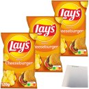 Lays Saveur Cheeseburger Chips 3er Pack (3x120g Beutel) +...