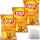 Lays Saveur Cheeseburger Chips 3er Pack (3x120g Beutel) + usy Block