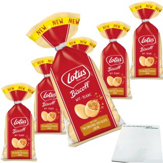 Lotus Biscoff Ostereier Weiße Schokolade mit Lotus-Biskoff-Spekulatiuscreme 6er Pack (6x90g Beutel) + usy Block