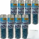PaperMints Cool Caps Mint Sugarfree große Röhrchen 8er Pack (8x60 Frischeperlen mit Minzgeschmack) + usy Block