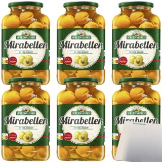 Spreewaldhof Mirabellen mit Stein 6er Pack (6x680g Glas) + usy Block