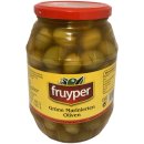 Fruyper Grüne Oliven Mariniert mit Kern 3er Pack (3x600g Glas ATG) + usy Block
