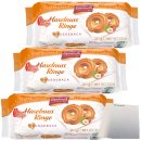 Coppenrath Haselnuss Ringe Hausgebäck 3er Pack (3x200g Packung) + usy Block