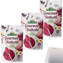 Spreewaldhof Gourmet-Rotkohl Fix und Fertig mit geriebenen Äpfeln und Preiselbeeren 3er Pack (3x400g Packung) + usy Block