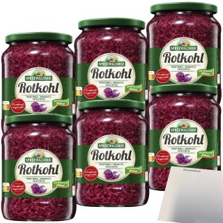 Spreewaldhof Rotkohl traditionell zubereitet 6er Pack (6x680g Glas) + usy Block