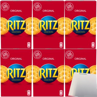 Ritz Cracker Salzgebäck perfekt auch zu Dips 6er Pack (6x200g Packung) + usy Block