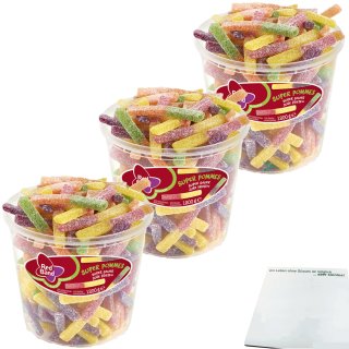 Red Band Super Pommes super sauer 3er Pack (3x1200g Dose) + usy Block