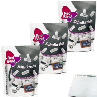 Red Band Schulkreide 3er Pack (3x175g Beutel) + usy Block
