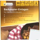 Heku Backpapier-Einlagen für Heißluftfritteusen (30 Stück) + usy Block