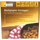 Heku Backpapier-Einlagen für Heißluftfritteusen (30 Stück) + usy Block