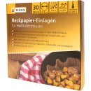 Heku Backpapier-Einlagen für Heißluftfritteusen 3er Pack (3x30 Stück) + usy Block