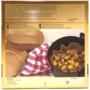 Heku Backpapier-Einlagen für Heißluftfritteusen 3er Pack (3x30 Stück) + usy Block