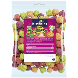 Hitschies acid dragon tongues brizzl balls 500g bag