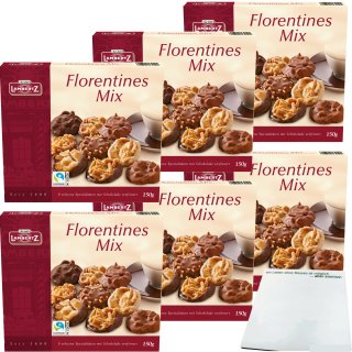 Lambertz Florentines Mix Gebäckmischung 6er Pack (6x150g Packung) + usy Block