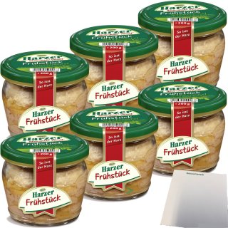 Keunecke Harzer Frühstück Schinkenwurst 6er Pack (6x200g Glas) + usy Block