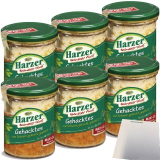 Keunecke Harzer Gehacktes vom Schwein gekocht und gepökelt 6er Pack (6x300g Glas) + usy Block