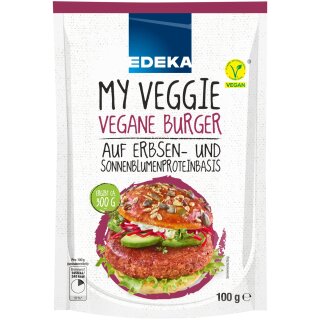 Edeka my Veggie Vegane Trockenmischung Burger (100g Packung)