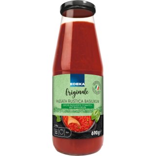 Edeka originale Passata Rustica grob passierte Tomaten (690g Glas)