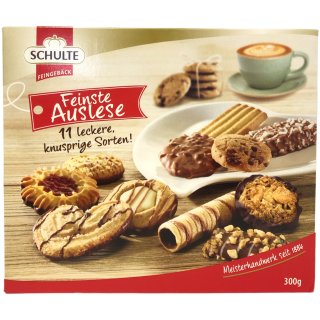 Schulte Feinste Auslese Gebäckmischung Kekse 11 leckere Sorten (300g Packung)