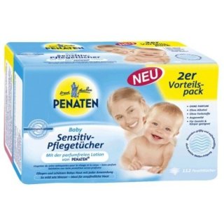 Penaten Baby Sensitiv-Pflegetücher Vorteilspack, 112 St.