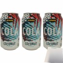 Jumbo Cola Coconut Flavour 0% sugar 3er Pack (3x0,33l Dose Kokosnuss-Cola ohne Zucker) + usy Block
