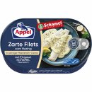 Appel Zarte Filets vom Hering in sahniger Original Schamel Meerrettich-Creme 6er Pack (6x200g Dose) + usy Block
