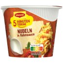 Maggi 5 Minuten Terrine Nudeln in Rahmsoße 3er Pack (3x61g Packung) + usy Block