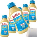 Bautzner Senf mittelscharf 6er Pack (6x300ml Squeeze Flasche) + usy Block