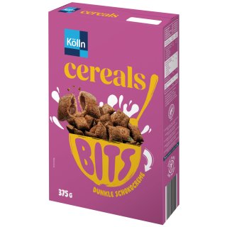 Kölln Cereals Bits mit dunkler Kakaocremefüllung (375g Packung)