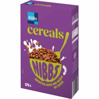 Kölln Cereals Nibbs Kakao (375g Packung)
