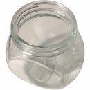 usy Bonboniere aus Glas 450ml Volumen Größe L 2er Pack + usy Block