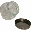 usy Bonboniere aus Glas 450ml Volumen Größe L 3er Pack + usy Block